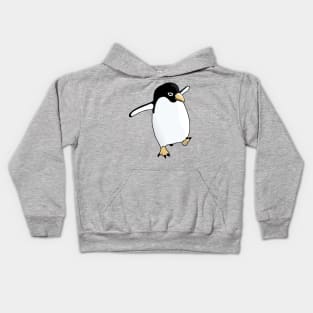 Penguin Learning to Fly Kids Hoodie